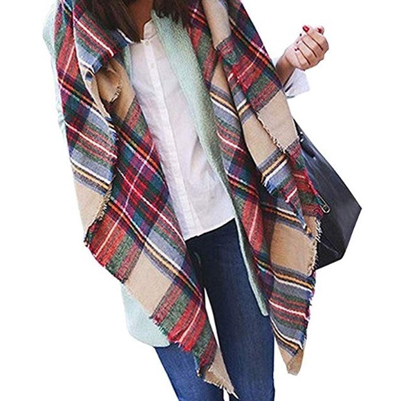 NEW DORA BRIDAL BLUSH BLANKET SCARF - Picture 1 of 6